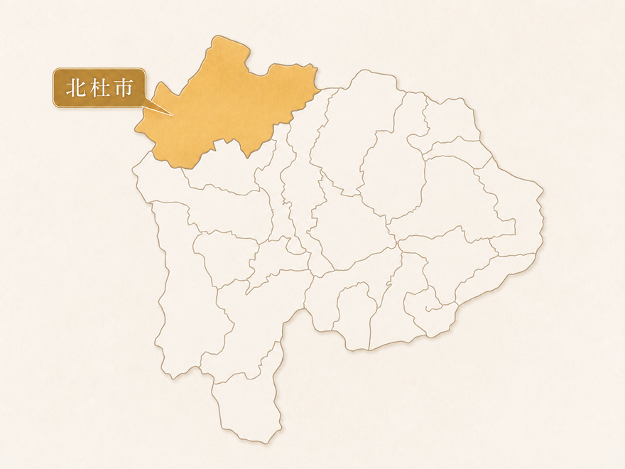 北杜市マップ
